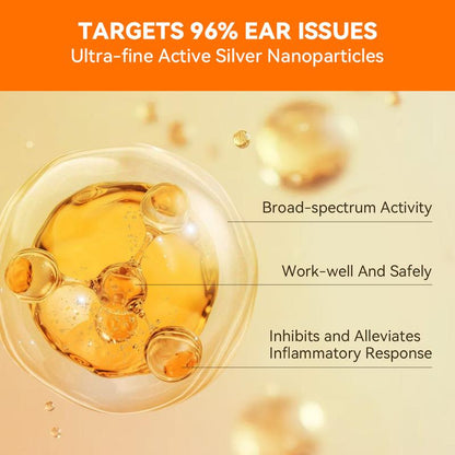 Puainta Ear Cleaner 30Ml Dog Ear Infection Treatment, Quantum Silver Ear Drops for Dogs Ear Infection Ear Mites Treatment for Cats Dogs Itchy Ear