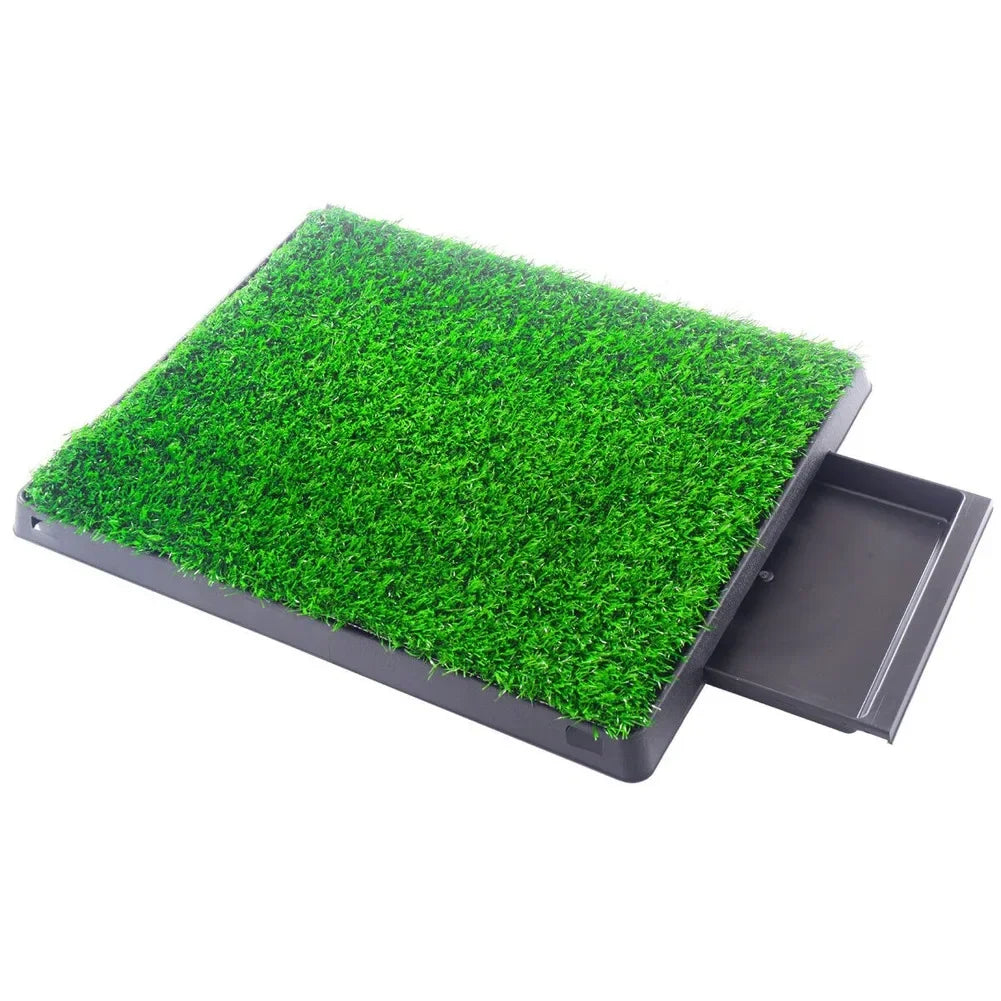 Portable Home Training Toilet Pad for Dogs and Cats, Grass Pet Loo Tray, Indoor and Outdoor Potty, Litter Box, Park Mat