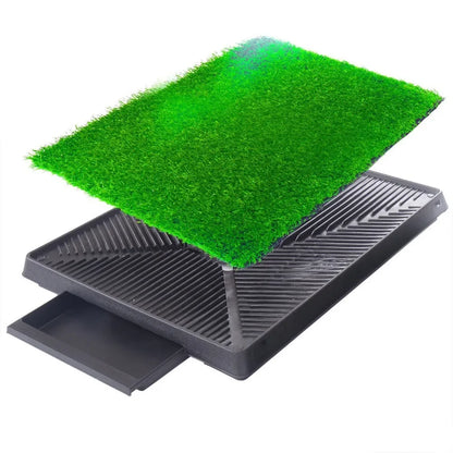 Portable Home Training Toilet Pad for Dogs and Cats, Grass Pet Loo Tray, Indoor and Outdoor Potty, Litter Box, Park Mat