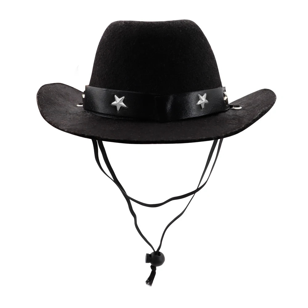 Fashion Dog Cowboy Hat Dogs Cat Outdoor Hats Caps for Small Medium Dogs Cats Headwear Pet Accessories Pitbull