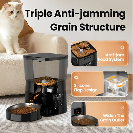 Smart Auto Pet Feeder – Hassle-Free Mealtime, Perfect Portions Every Time